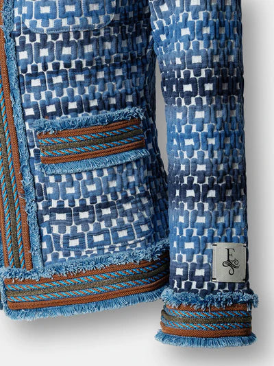 CHAQUETA CADENA AZUL