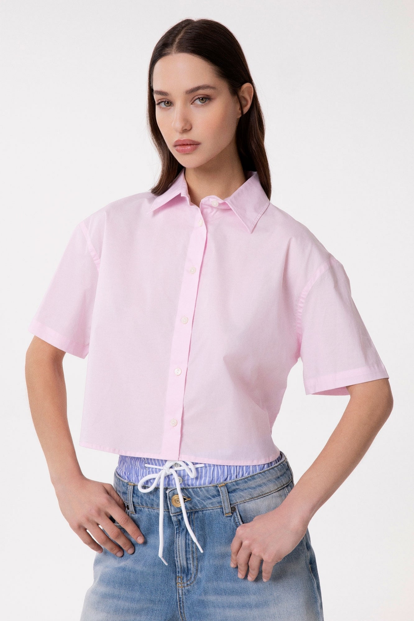 CAMISA CORTA ROSA