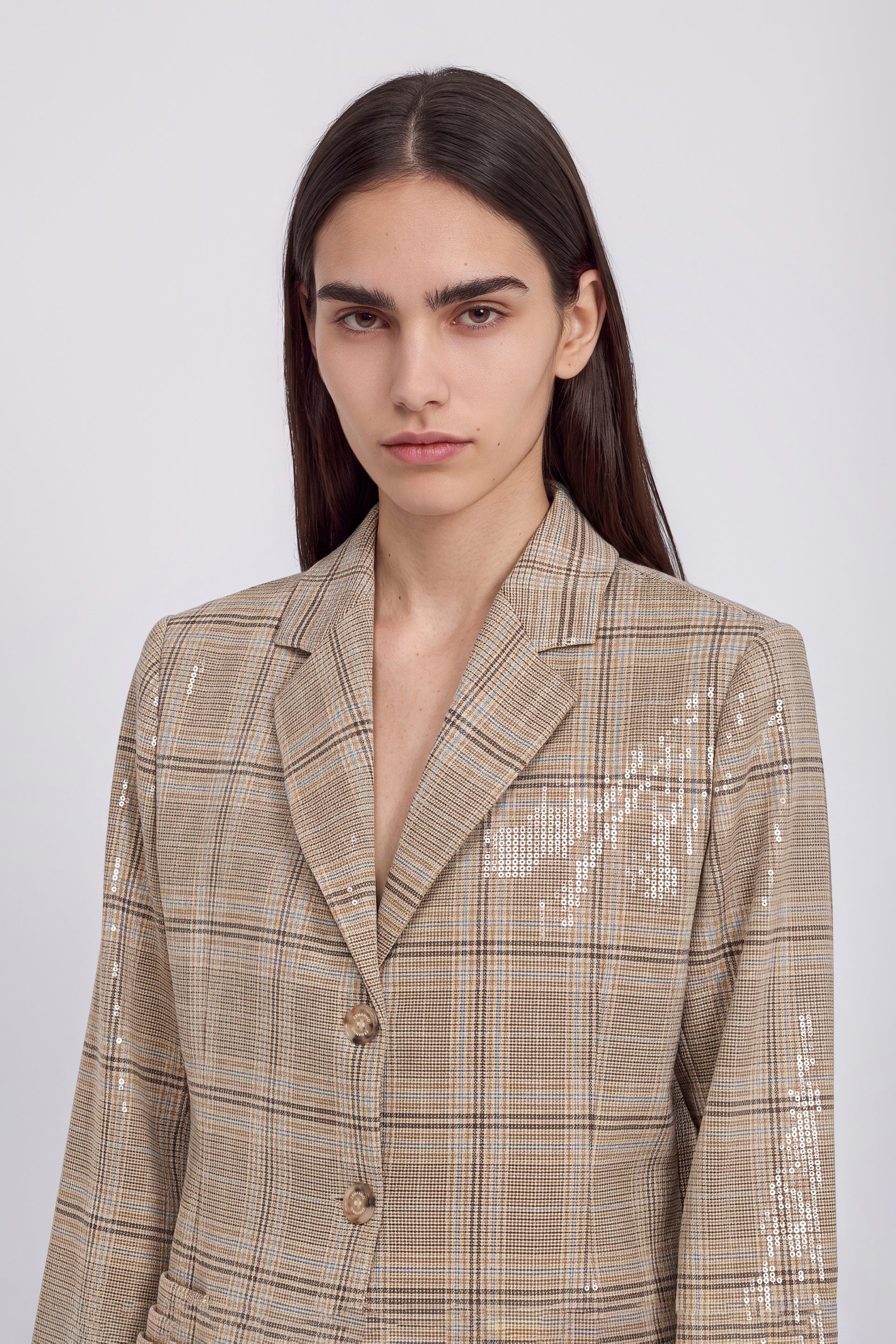 BLAZER CUADROS LENTEJUELAS
