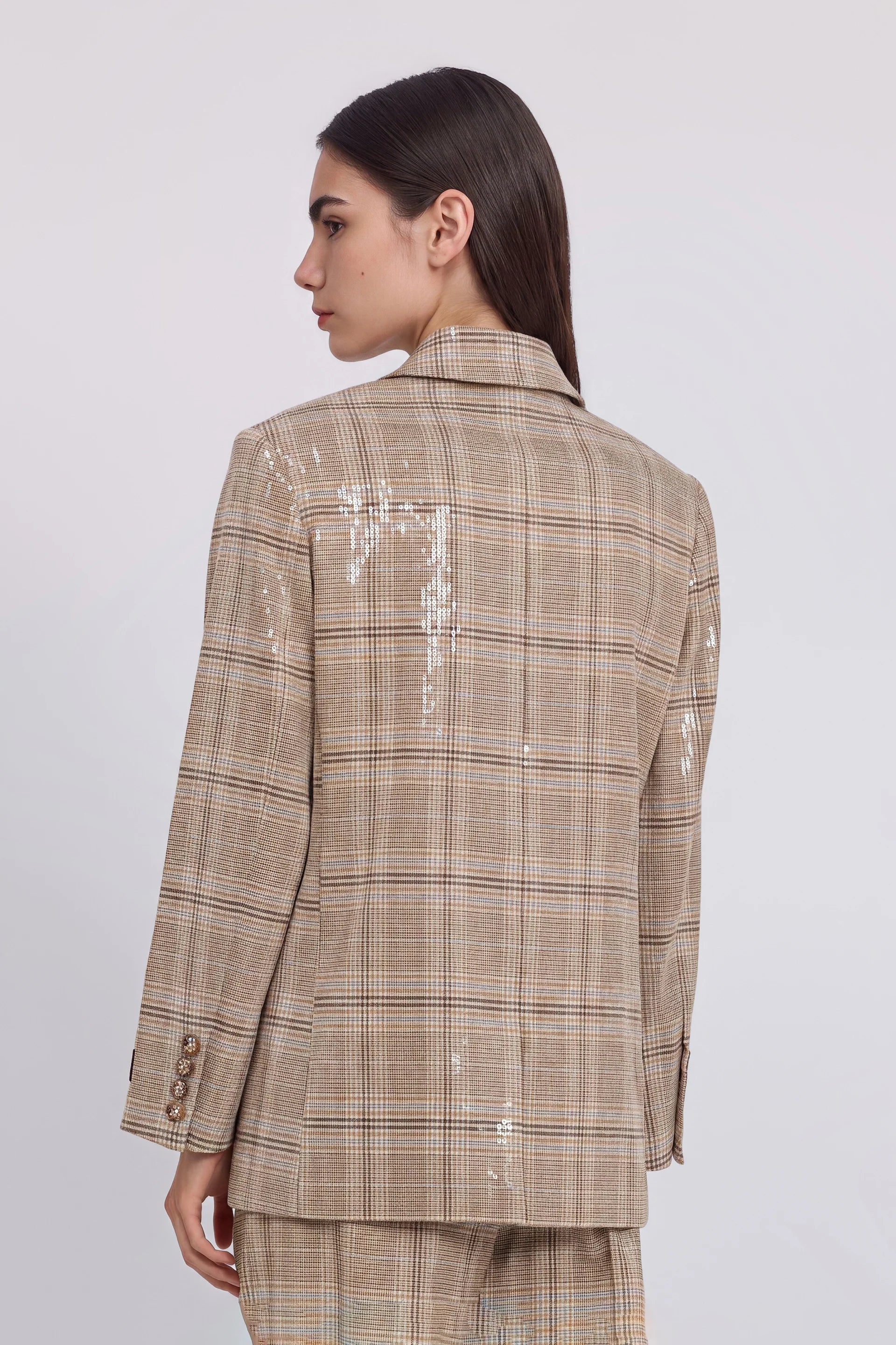 BLAZER CUADROS LENTEJUELAS