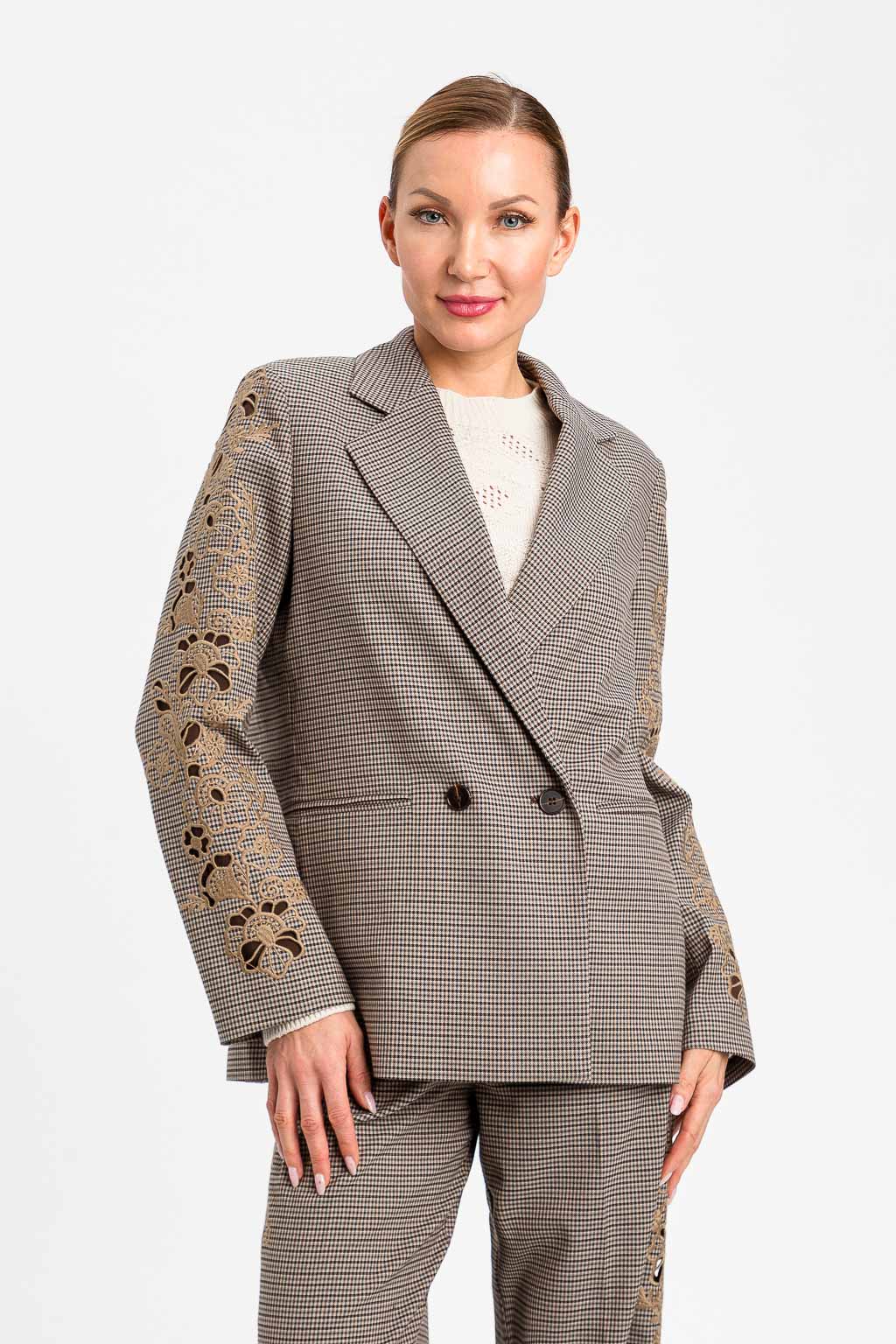 BLAZER MANGA BORDADA
