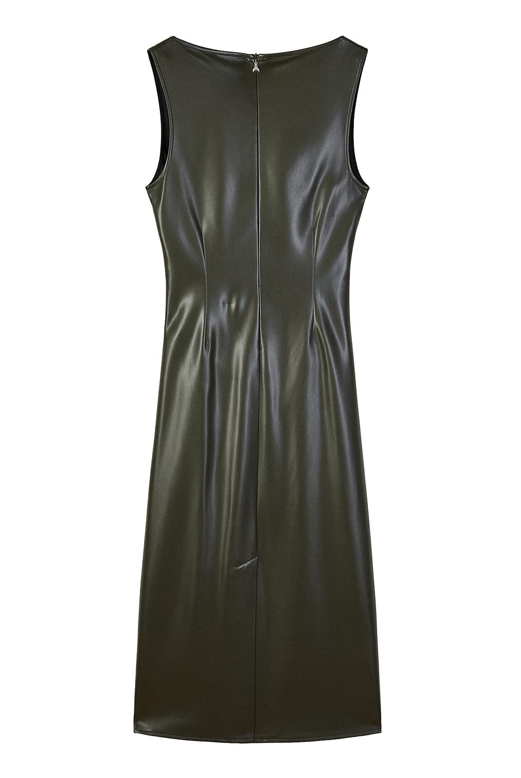 VESTIDO ECOPIEL VERDE