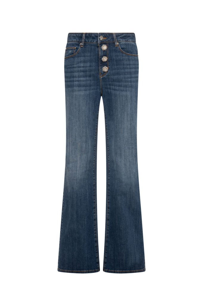 JEANS BOTÓN FLOR