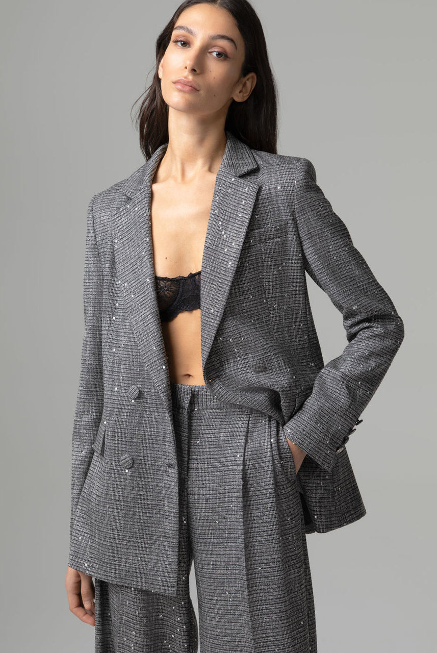 BLAZER DOBLE BOTÓN LENTEJUELA
