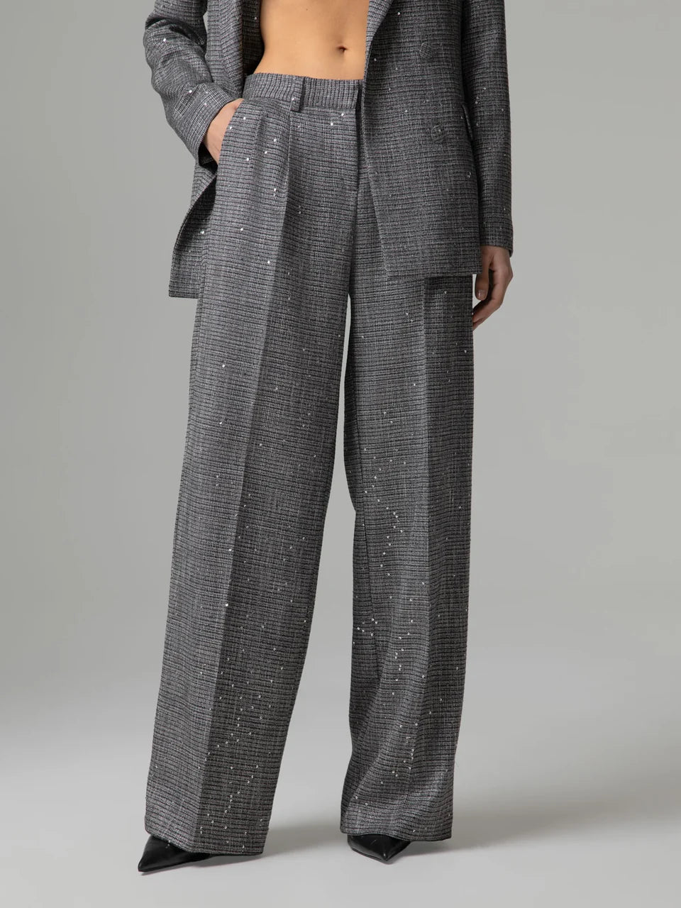 PANTALÓN DOBLE PINZA LENTEJUELAS