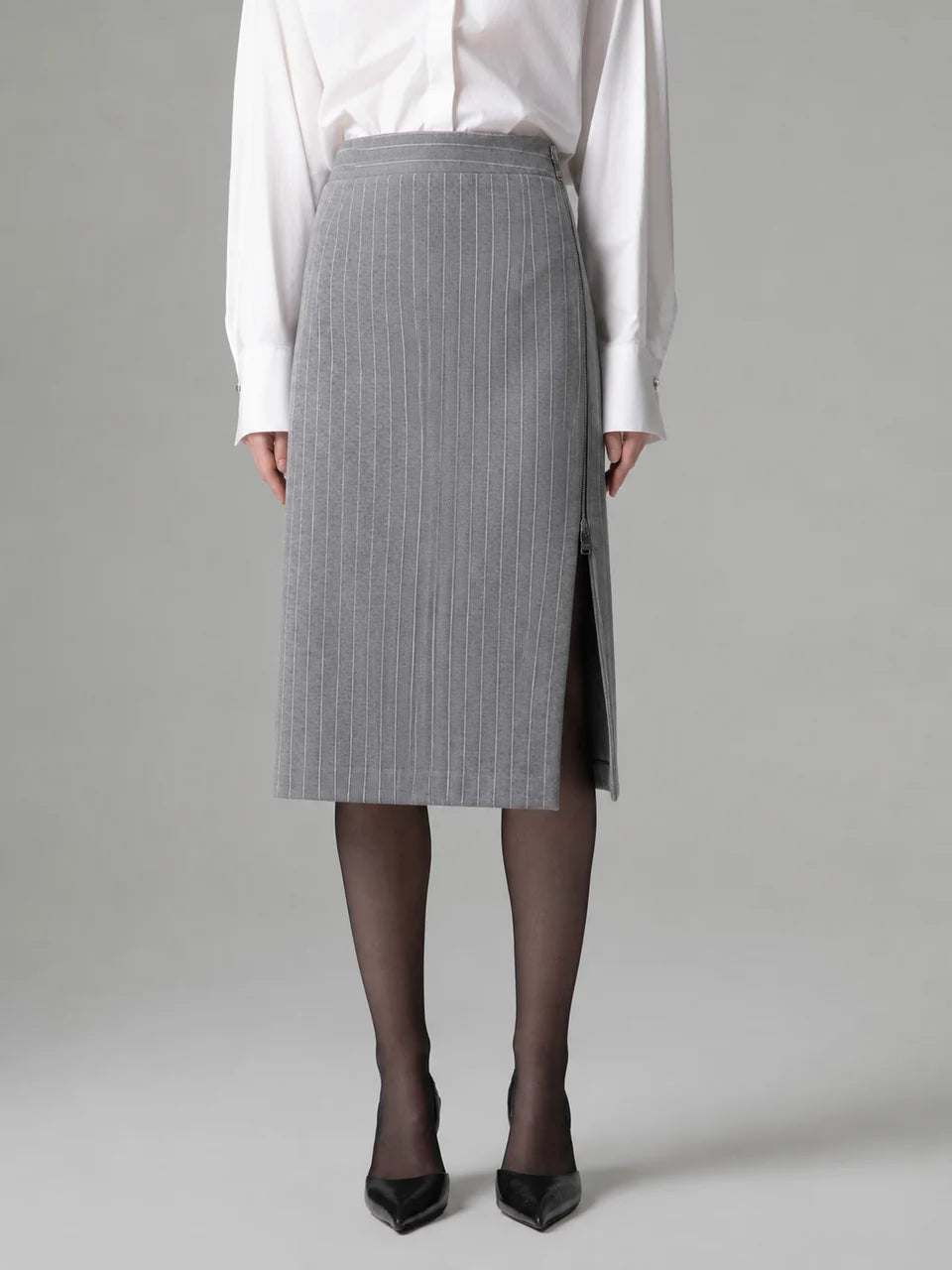 FALDA MIDI CREMALLERA
