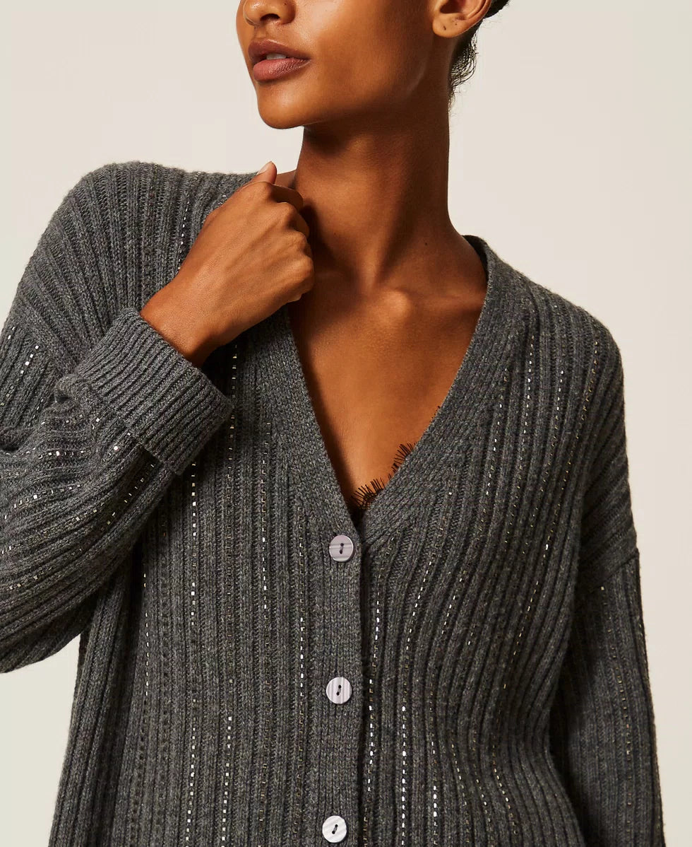 CARDIGAN BRILLOS TW