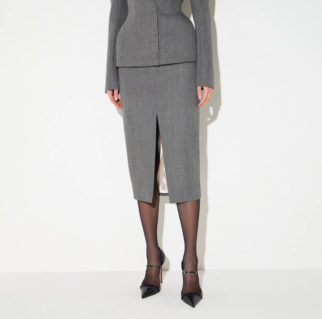 FALDA EF GRIGIO