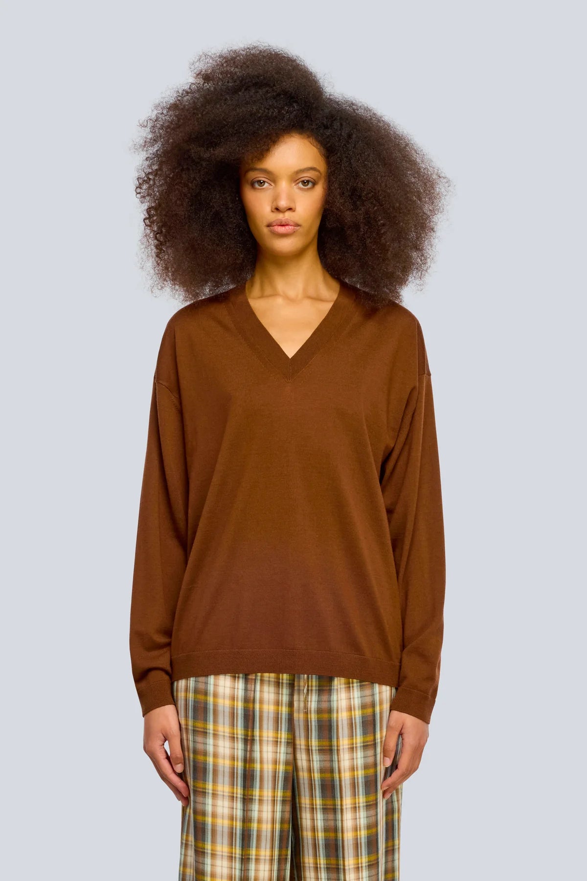 JERSEY PICO BROWN