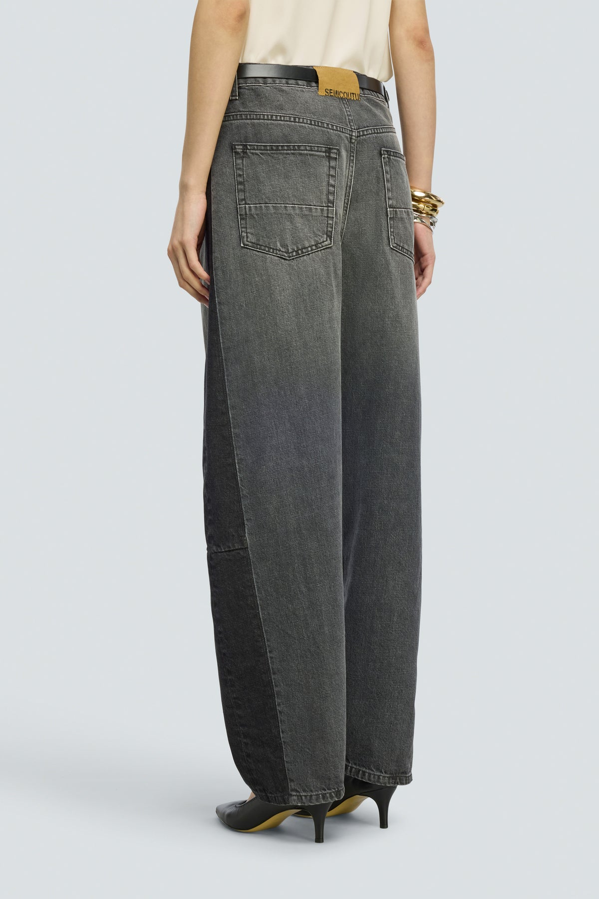 JEANS GRIS BALLON