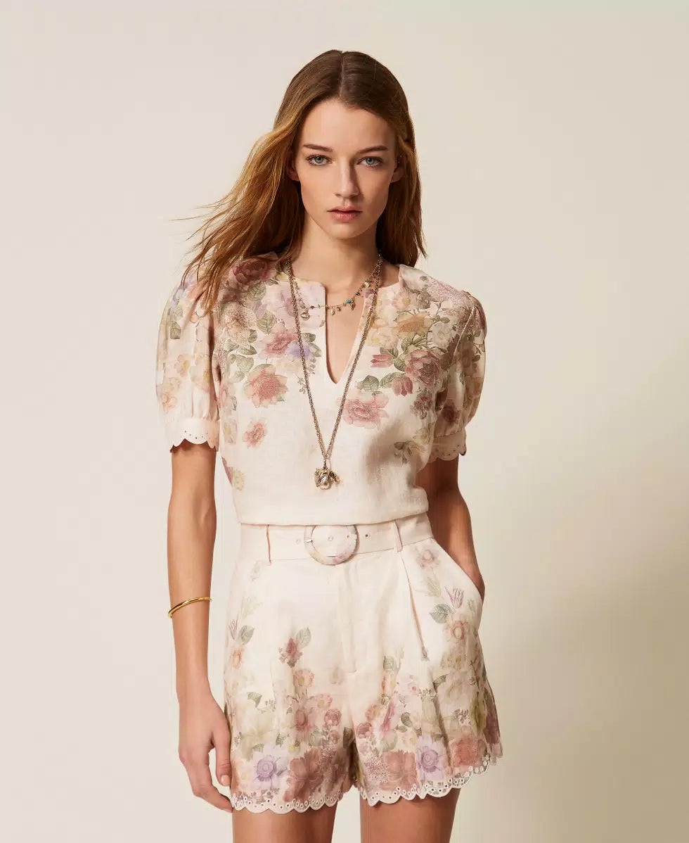 SHORT FLORES