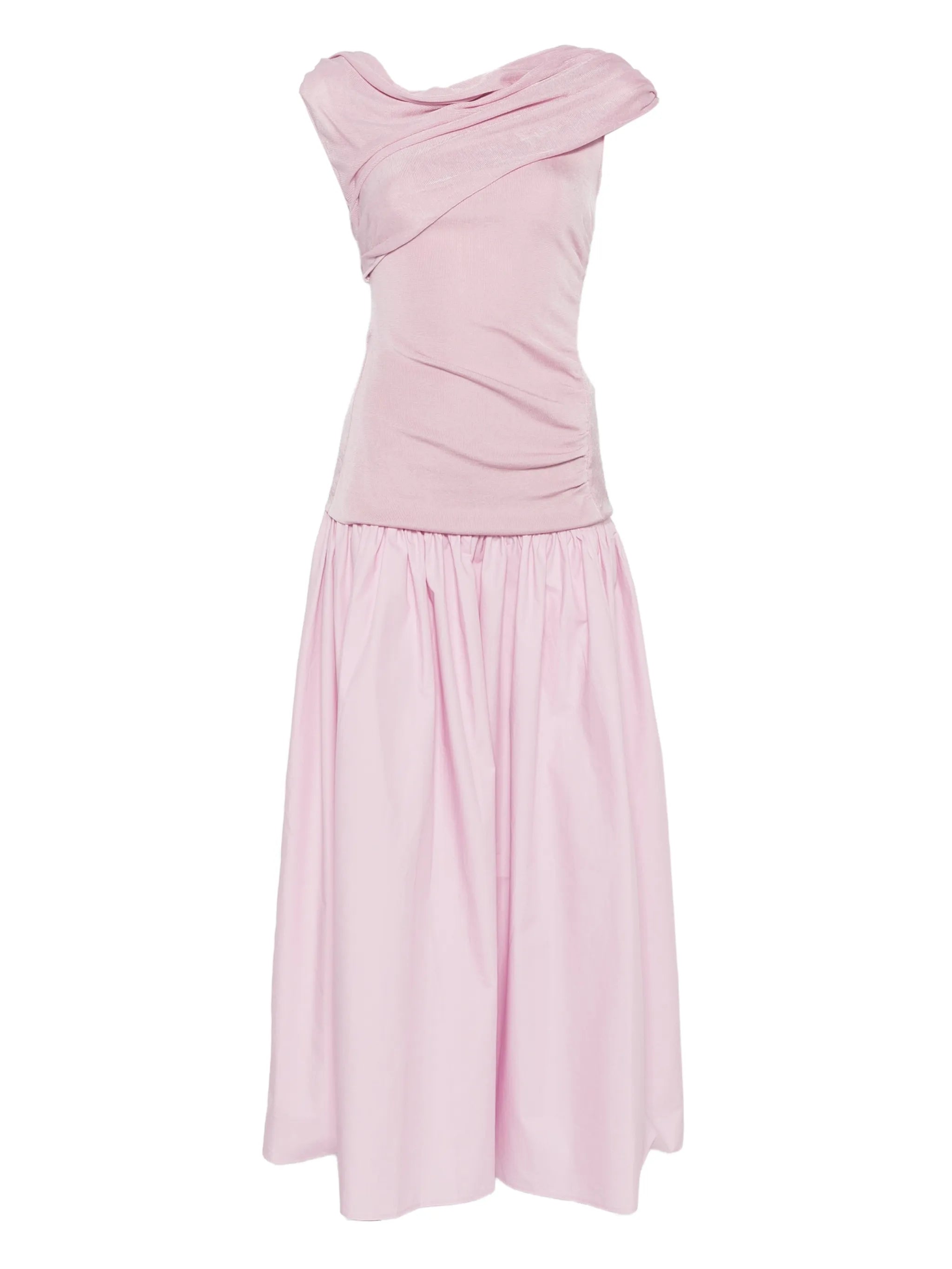 VESTIDO COTTON DRAPED