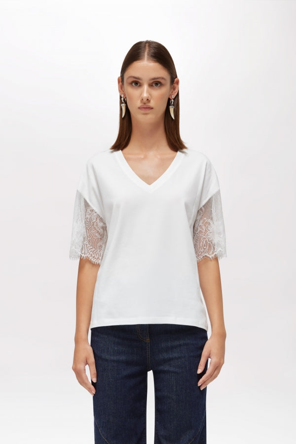 CAMISETA ENCAJE