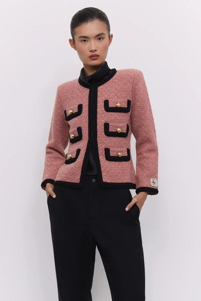 CHAQUETA BICOLOR ROSA PRESTON