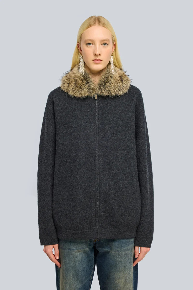 CARDIGAN PELO CUELLO