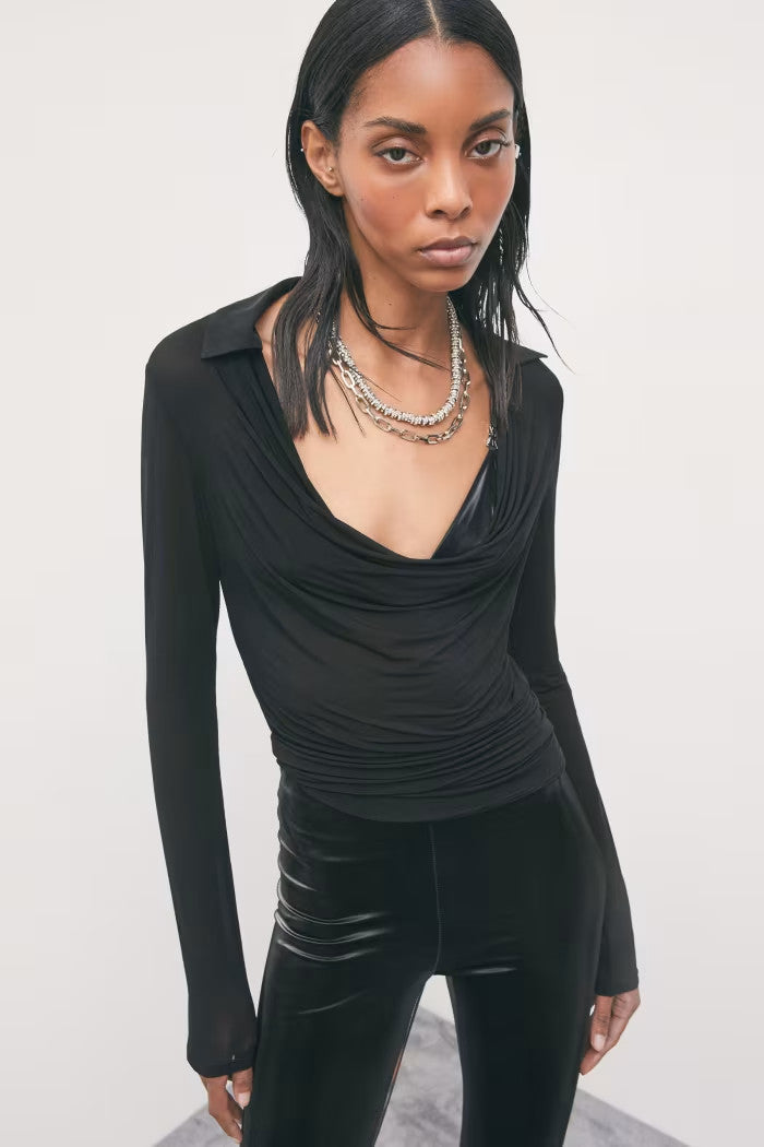 TOP CUELLO TRASNSPARENTE