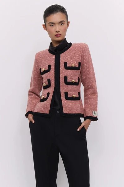 CHAQUETA BICOLOR ROSA PRESTON