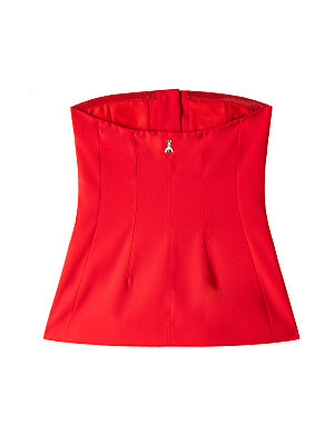 TOP ENTALLADO ROJO
