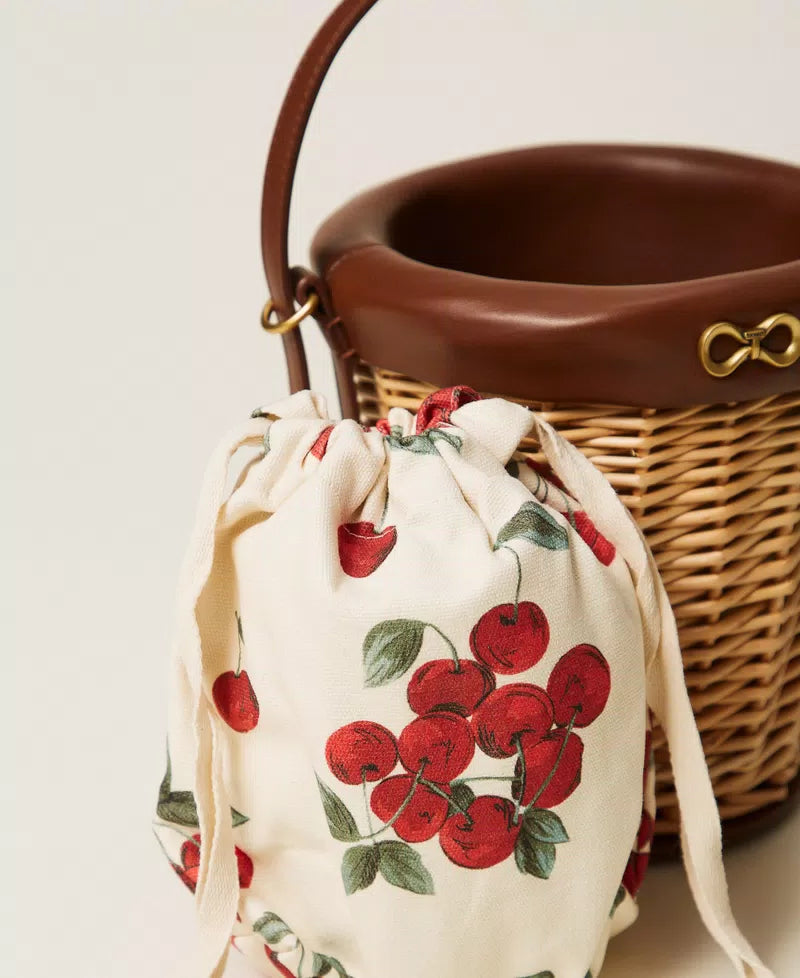 BANDOLERA MIMBRE CEREZAS