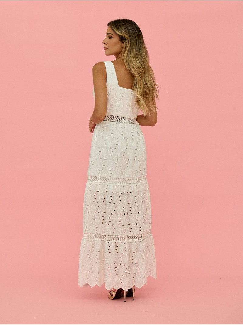 VESTIDO FLORES BROCADO