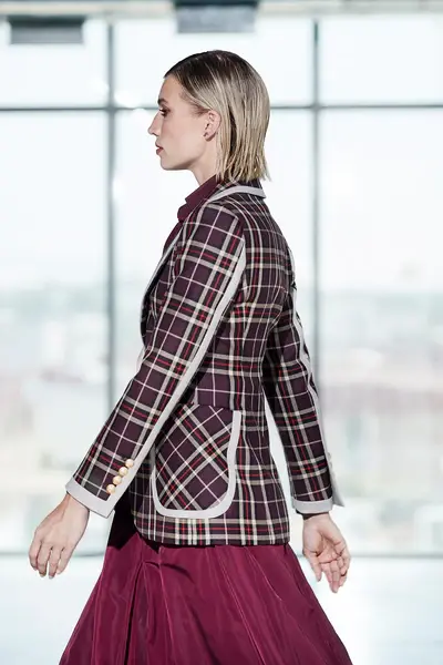 BLAZER CUADRO GRANATE