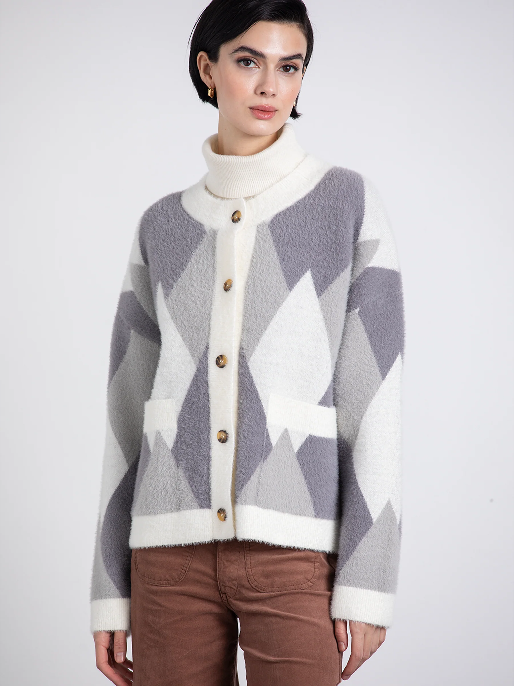 CARDIGAN ROMBOS