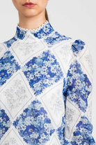 VESTIDO ROMBOS FLORES