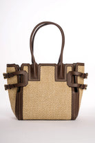 BOLSO RAFIA CON DETALLES TACHUELAS