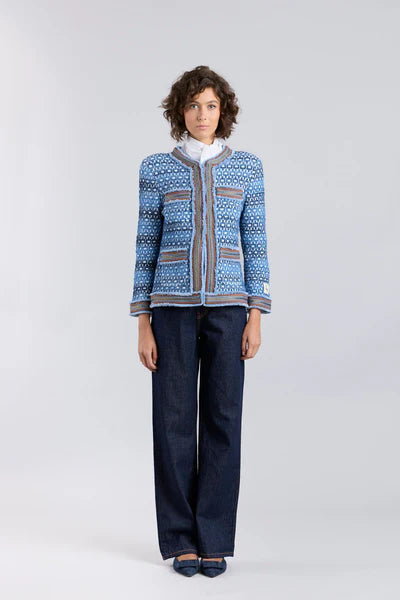 CHAQUETA CADENA AZUL