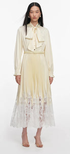 VESTIDO SATÉN & ENCAJE