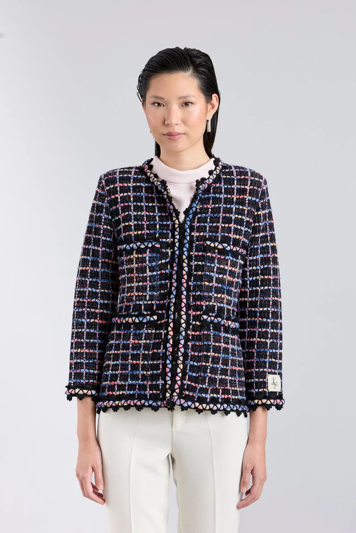 CHAQUETA CUADROS MULTICOLOR