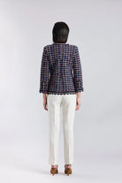 CHAQUETA CUADROS MULTICOLOR