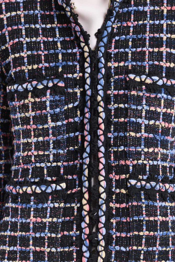 CHAQUETA CUADROS MULTICOLOR