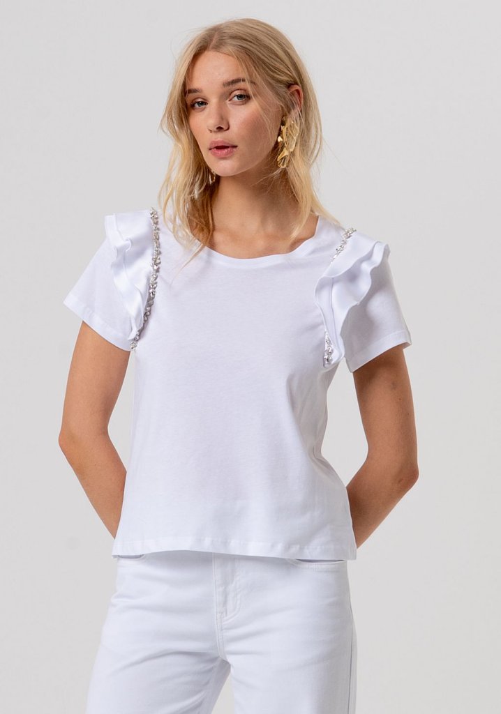 CAMISETA BRILLOS VOLANTES