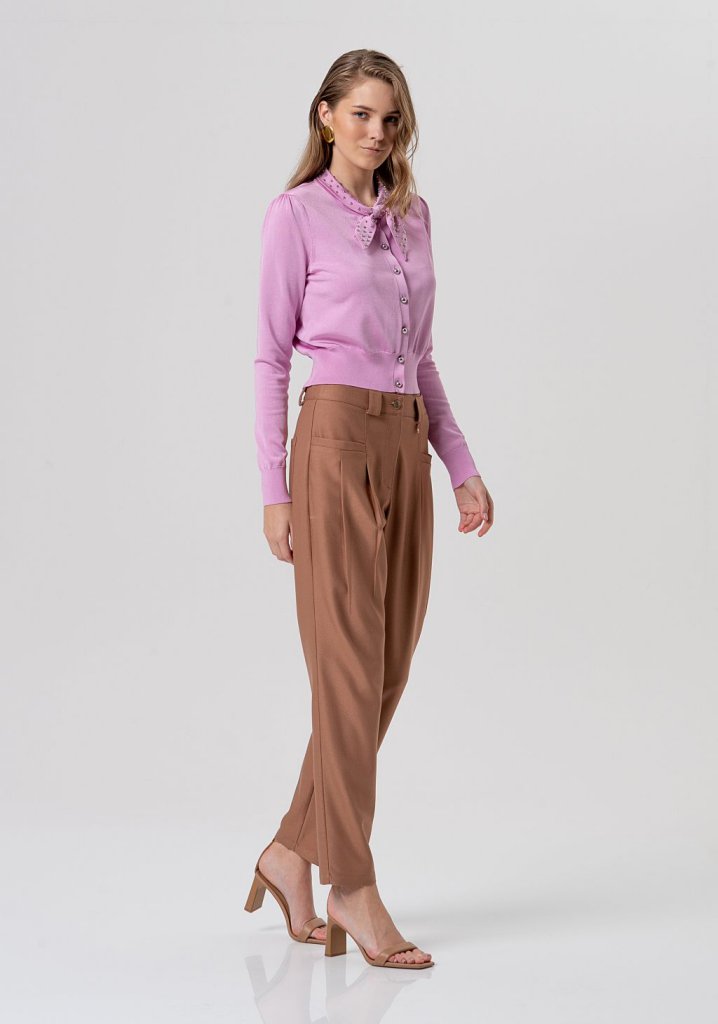 CARDIGAN LAZO TACHUELAS
