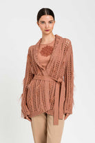 CARDIGAN CALADO PLUMAS