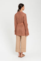 CARDIGAN CALADO PLUMAS