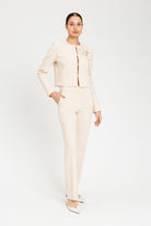 PANTALÓN VESTIR BEIGE