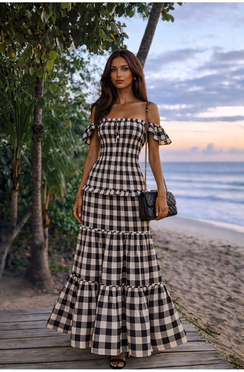 VESTIDO VICHY NOIR