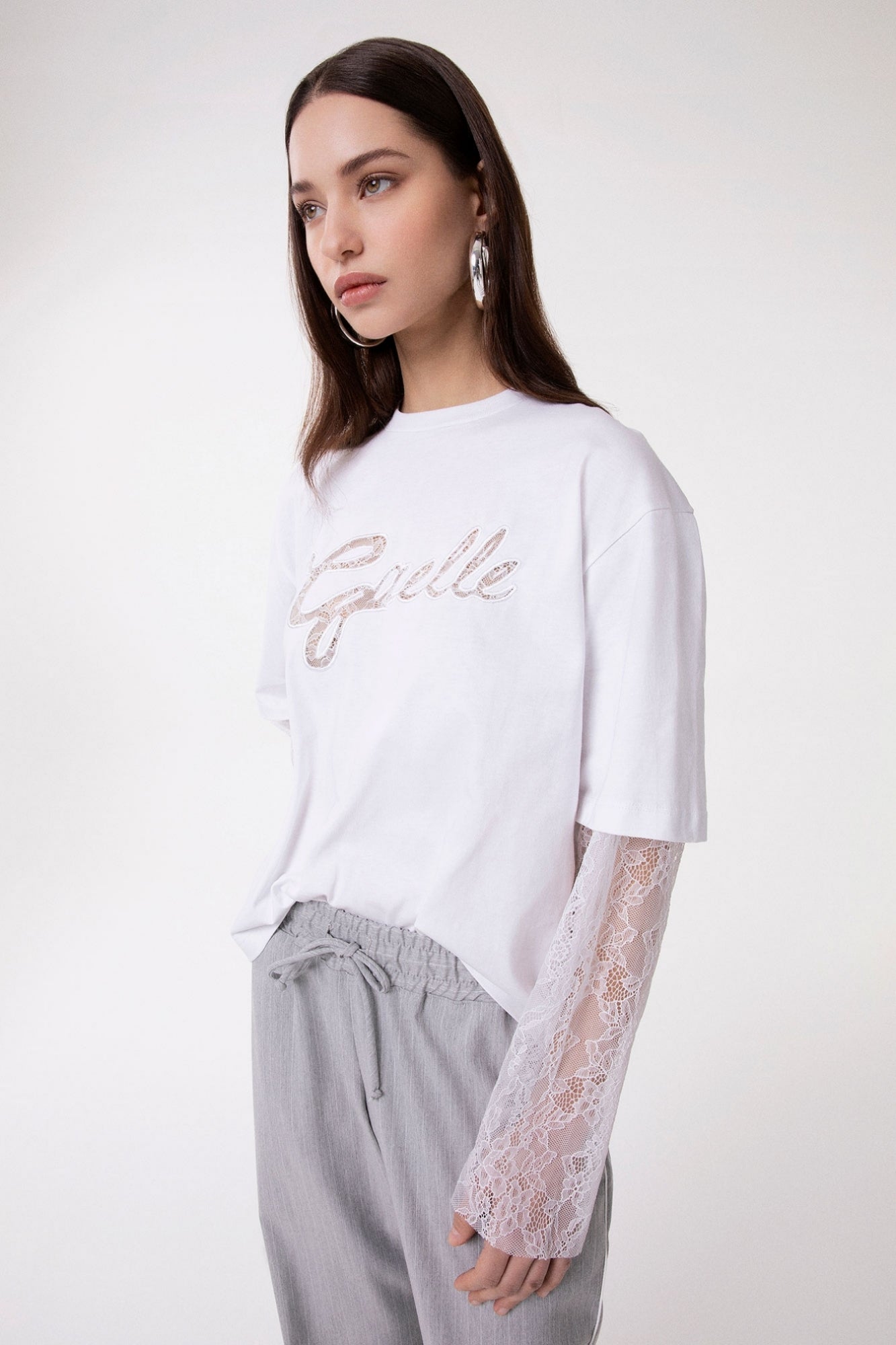 CAMISETA M/L ENCAJE