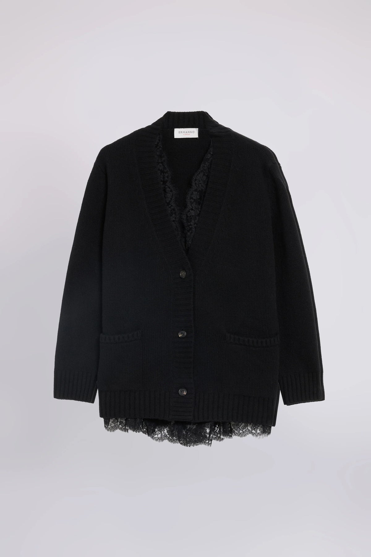 CHAQUETA PUNTO ENCAJE