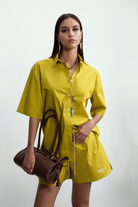 CAMISA OLIVA OVER