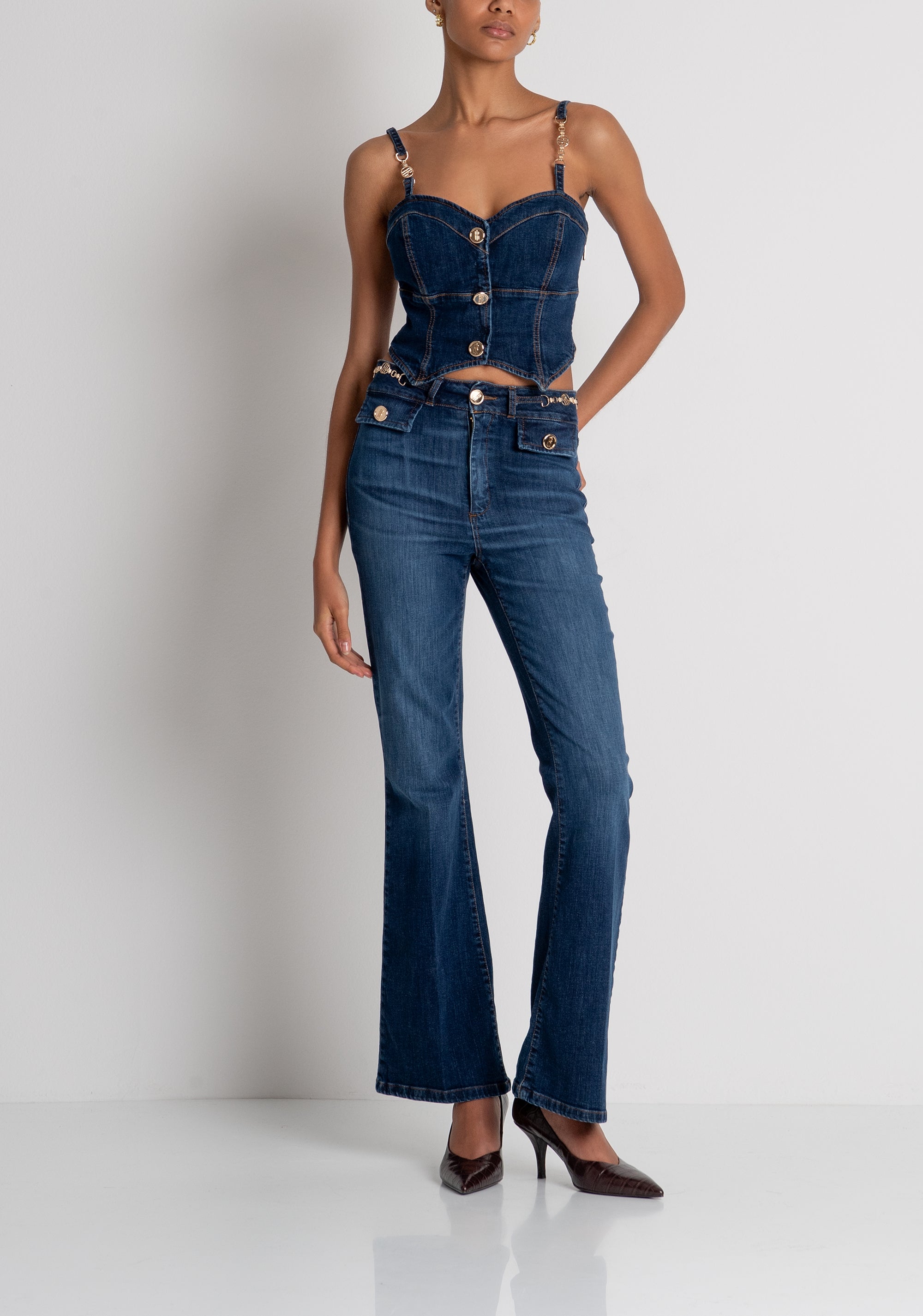 JEANS ADORNO CINTURA 