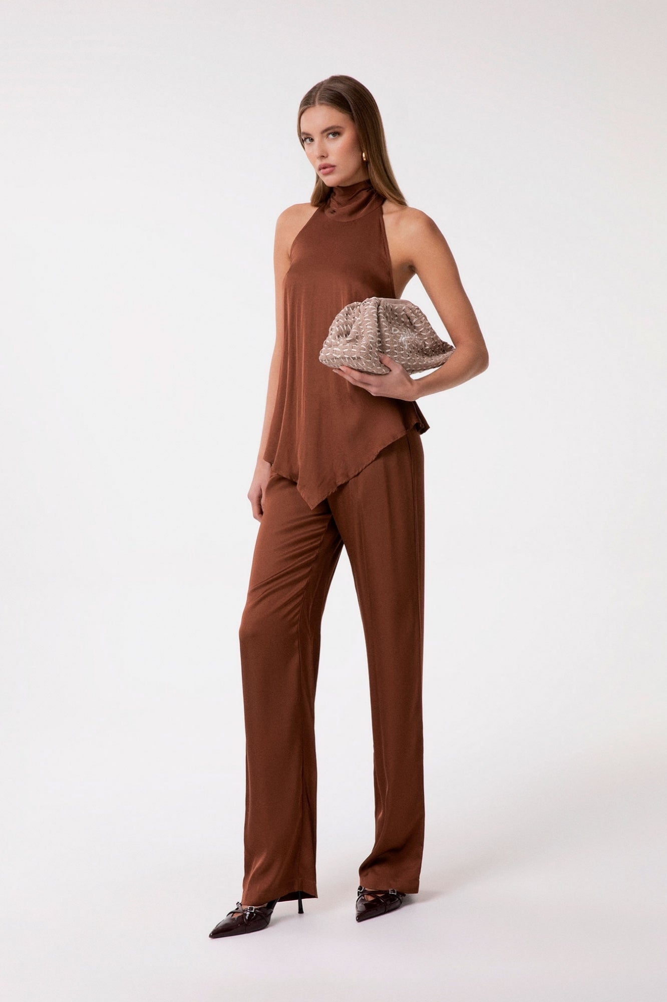 PANTALÓN FLUÍDO MARRÓN