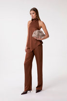 PANTALÓN FLUÍDO MARRÓN