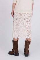 FALDA MIDI BORDADA