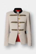 BLAZER CORTA BORDADA BEIGE RENATA