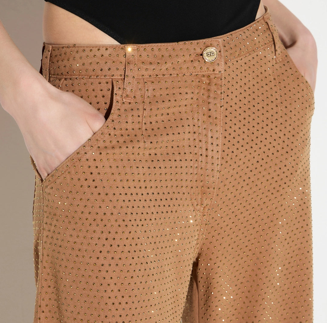 PANTALÓN GLOBO ESTRÁS