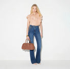 JEANS PALAZZO BOTÓN