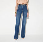 JEANS PALAZZO BOTÓN